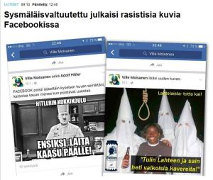 Valtuutetun rasistiset kuvat